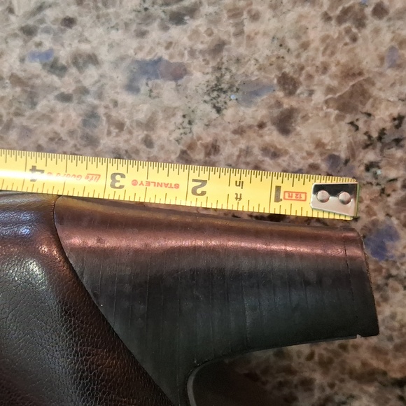 "NINE WEST" Above the knee black leather boots. SZ. 7.5 genuine leather. Perfect - Picture 8 of 17